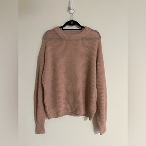 Everlane Pink “The Cocoon” Crew Neck Sweater In Alpaca